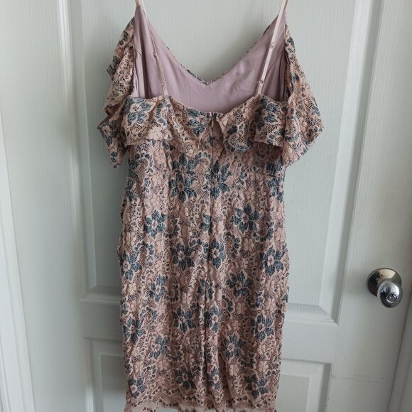 ASTR THE LABEL Pink Gret Lace Mini Dress Sz.M - Picture 14 of 16